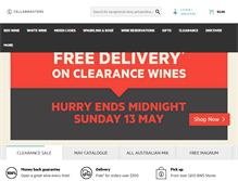Tablet Screenshot of cellarmasters.com.au